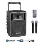 Power acoustics - be 9208 uhf media - sono portabke mp3 + usb + 2 micros main uhf Power acoustics - be 9208 uhf media - sono portabke mp3 + usb + 2 micros main uhf