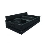 Power acoustics - pcdm 2900 bl nxs - flight case pour 2 cdj + mixeur 13  - noire