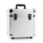 Power dynamics rc100 12' valise � vinyles en aluminium pour100 lp - argent