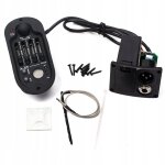 Prampli guitare lectrique 4 bandes, galiseur pizo, accordeur lcd, noir