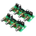 Prampli hifi 2x12v ne4558, panneau de tonalit de basse, contrle du volume des aigus, panneau de pr ...