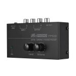 Prampli phono ultra - compact pp500 avec basses, aigus, equilibre, rglage du volume, prampli, platine ...