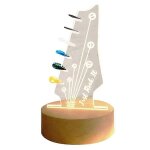 Pr�sentoir de m�diator de guitare, support de rangement de m�diator lumineux, pour acoustique electrique ...