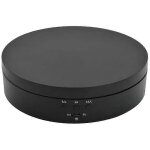 Prsentoir  plateau tournant rechargeable noir, vitesse de rotation  360 / angle rglable pour la photograph ...