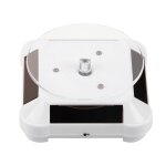 Prsentoir solaire rotatif  360 pour montres, tlphones, bijoux, clairage led (blanc)