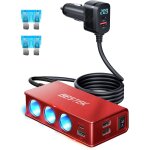 Prise allume cigare 12v / 24v 9 in 1 chargeur adaptateur allume cigare usb c caricatore da auto pd 30w ...