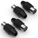 Prise antenne tv fiche coaxiale mle & femelle coupleur pour tlvision par cble iec tv antennes sat ...