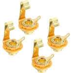Prise d'entr�e de guitare 1 / 4 � mono panel mount socket gold pour guitare bass haut - parleurs footswitch ...