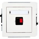 Prise encastr�e - karlik - dgg - 1 - blanc - simple - filaire