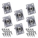 Prise d'entr�e de guitare carr�e 6pcs, plaque de prise de sortie de guitare, prise jack de guitare basse, ...
