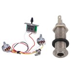 Prise de prise de guitare electrique 1 / 4 pouces et harnais prcbl de guitare commutateur a bascule ...