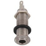 Prise jack pour guitare electrique, cylindre filet chrom, sortie, entre, prises jack 6, 35 mm, pour ...