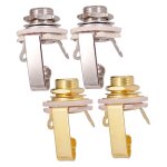 Prise jack mono 6. 35mm pour instrument a cordes, 2 pi�ces, accessoire pour guitare basse