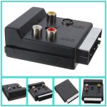 Prise péritel scart mâle à femelle s - video 3 rca audio adaptateur convertisseur Prise péritel scart mâle à femelle s - video 3 rca audio adaptateur convertisseur