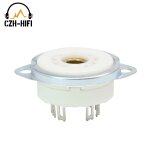 Prise de tube  vide b9a 9 broches, base de assujeten cramique, prise de lampe d'alimentation pour 12ax7 ...