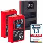 Pro 2x batterie bls - 5 bls - 50 (vritable 1100mah) compatible avec olympus om - system - avec 18802 ...