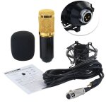 Pro audio bm800 microphone son enregistrement en studio micro dynamique + support anti - choc - noir Pro audio bm800 microphone son enregistrement en studio micro dynamique + support anti - choc - noir