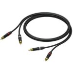 Procab pra800 / 1 c�ble 2x rca m�le - 2x rca m�le 1 m�tre