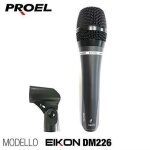 Proel dm226 microphone cornet dynamique cardioïde + étui + support eikondm226 Proel dm226 microphone cornet dynamique cardioïde + étui + support eikondm226