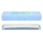 Professionnel orgue a bouche harmonica harpe diatonique c cl� en acier inoxydable plaque de couverture ...