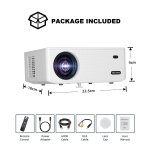 Projecteur hd 1080p 200  ecran portable wifi / bluetooth