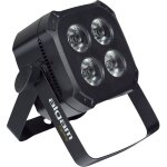 Projecteur par led quad 4 x 6w 4 - en - 1 compact télécommande - algam lighting lal minipar46 - quad Projecteur par led quad 4 x 6w 4 - en - 1 compact télécommande - algam lighting lal minipar46 - quad