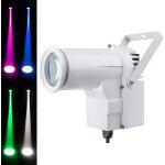 Projecteurs pin spot, 12w rgbw 4 in 1 spotlight led blanche faisceau, dj disco pinspot lumière pour boules ... Projecteurs pin spot, 12w rgbw 4 in 1 spotlight led blanche faisceau, dj disco pinspot lumière pour boules ...