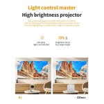 Projecteur wifi 4k k2 ptz intelligent android11 cinma maison portable vido led bluetooth mini prise ...