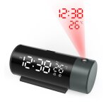 Projection réveil horloge numérique avec projecteur rotatif 180 Projection réveil horloge numérique avec projecteur rotatif 180