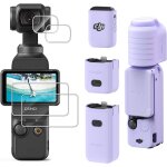 Protecteur d'cran en silicone pour dji osmo pocket 3 accessoires violet