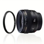 Protecteur de filtre d'objectif uv ultra - verre + tui, appareil photo olympus, nikon, il, sony, pentax, ...