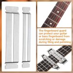 Protecteur de touche professionnel en argent pour guitare basse, outil de luthier, portable, flexible, ...