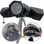 Protection pluie pour appareil photo[avec fentre transparente] - pour objectifs jusqu'a 18 cm ¿ - housse ...