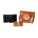 Pu cuir tui pour appareil photo lanc sac sacs durs pour sony hx90v hx90 wx500 dsc - hx90v dsc - hx90 ...