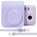 Pu housse de protection en cuir pour fujifilm instax mini 12 / 11 instant film camera sac de voyage avec ...