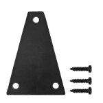 Pure black guitar truss rod cover r�sistance a l'usure plaque de couverture de truss rod de guitare electrique ...