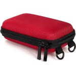 Pure s - etui rigide pour appareil photo numrique (avec bandoulire et boucle de ceinture) ¿ rouge