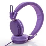 Purple ecouteurs filaires color�s pour enfants, bande de sauna, �couteurs pour enfants, casque pour ipad, ...