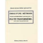 Quantz : essai d'une m�thode pour apprendre a jouer de la fl�te traversiere