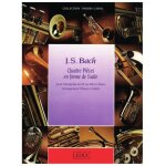 Johann sebastian bach : quatre pieces en forme de suite pour trompette en ut ou sib et piano - recueil ...