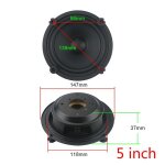 Radiateur de basse, klaxon passif pour caisson de basses basse fr�quence, 2 pi�ces 5 inch radiator nipseyteko ...
