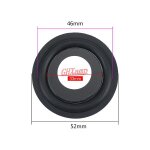 Radiateur passif caisson de basses rond, r�sonnance de vibration de basse, 2 pi�ces 52mm nipseyteko