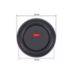 Radiateur passif caisson de basses rond, r�sonnance de vibration de basse, 2 pi�ces 62mm nipseyteko