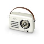 Radio bluetooth fm vintage retro35 portable blanche batterie rechargeable look r�tro