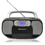 Radio cd cassette portable numerique pll fm, lecteur cd - mp3, usb, aux - in, , noir, roadstar, rcr - ...