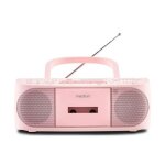 Radio cd k7 - medion - fm - 2x3w rms - rose