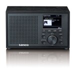 Lenco dar - 017bk - radio dab + / fm compacte et �l�gante avec bluetooth et caisson en bois - radio � ...