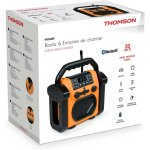 Radio et enceinte de chantier, batterie rechargeable, bluetooth, radio fm, aux in, 30 watts thomson Radio et enceinte de chantier, batterie rechargeable, bluetooth, radio fm, aux in, 30 watts thomson