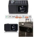 Radio fm / dab + - ecran couleur tft 2, 4� - minuteur de sommeil et double alarme noir