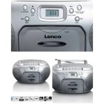 Radio fm - lecteur cd / mp3 / usb radio cassettes portable - gris